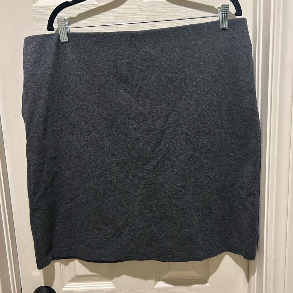 Old Navy gray pencil mini skirt pull on XL